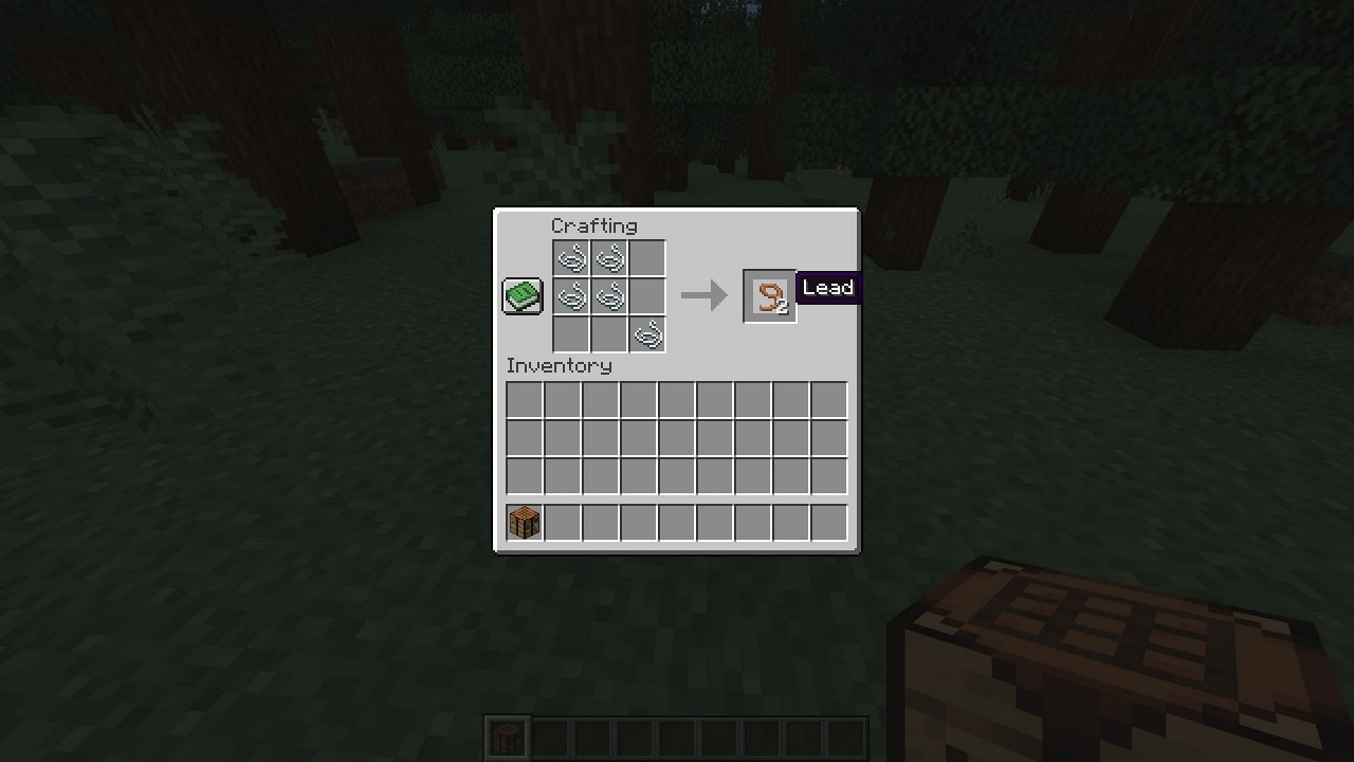Lead's new crafting recipe (Image via Sportskeeda Gaming || Mojang Studios)